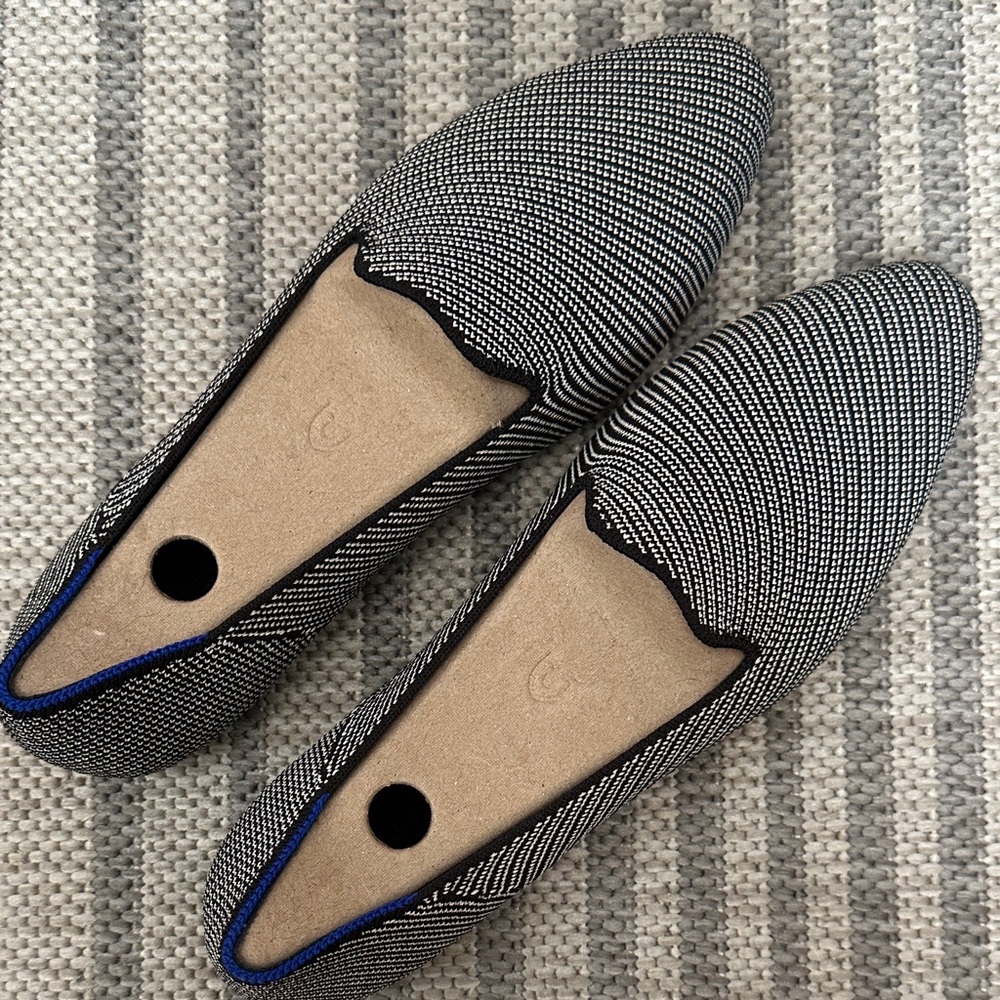 Rothy's The Almond Loafer in Black Twill (NIB)